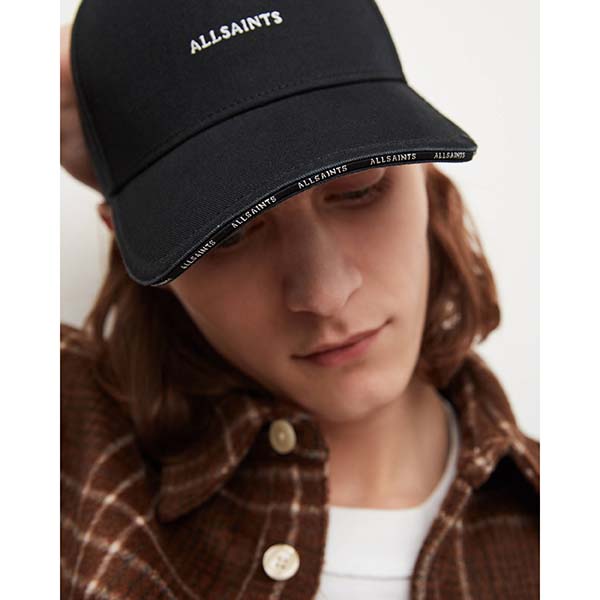 Allsaints Australia Mens Felix Baseball Cap Black AU04-317